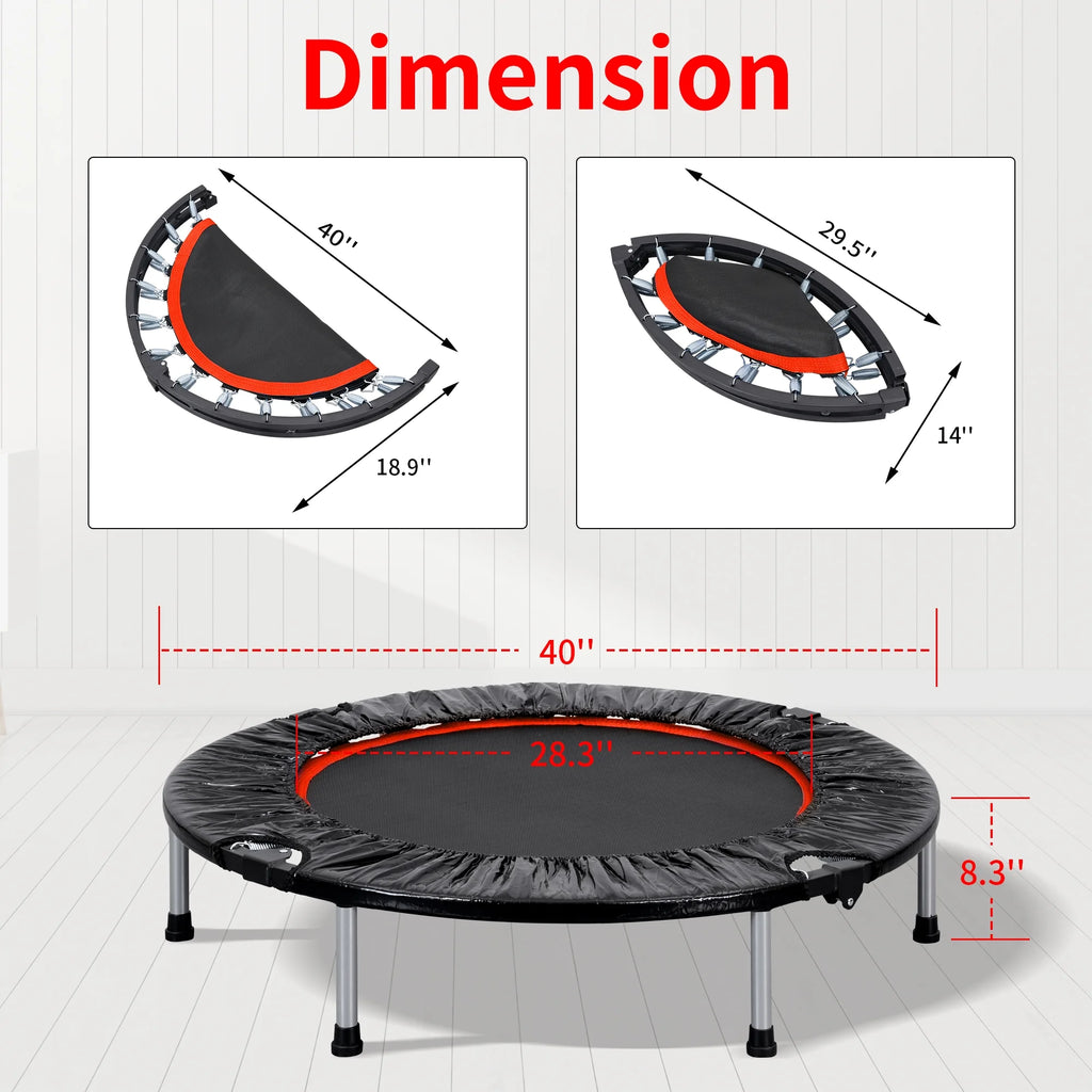 40 Mini Trampoline with Adjustable Foam Handle X387