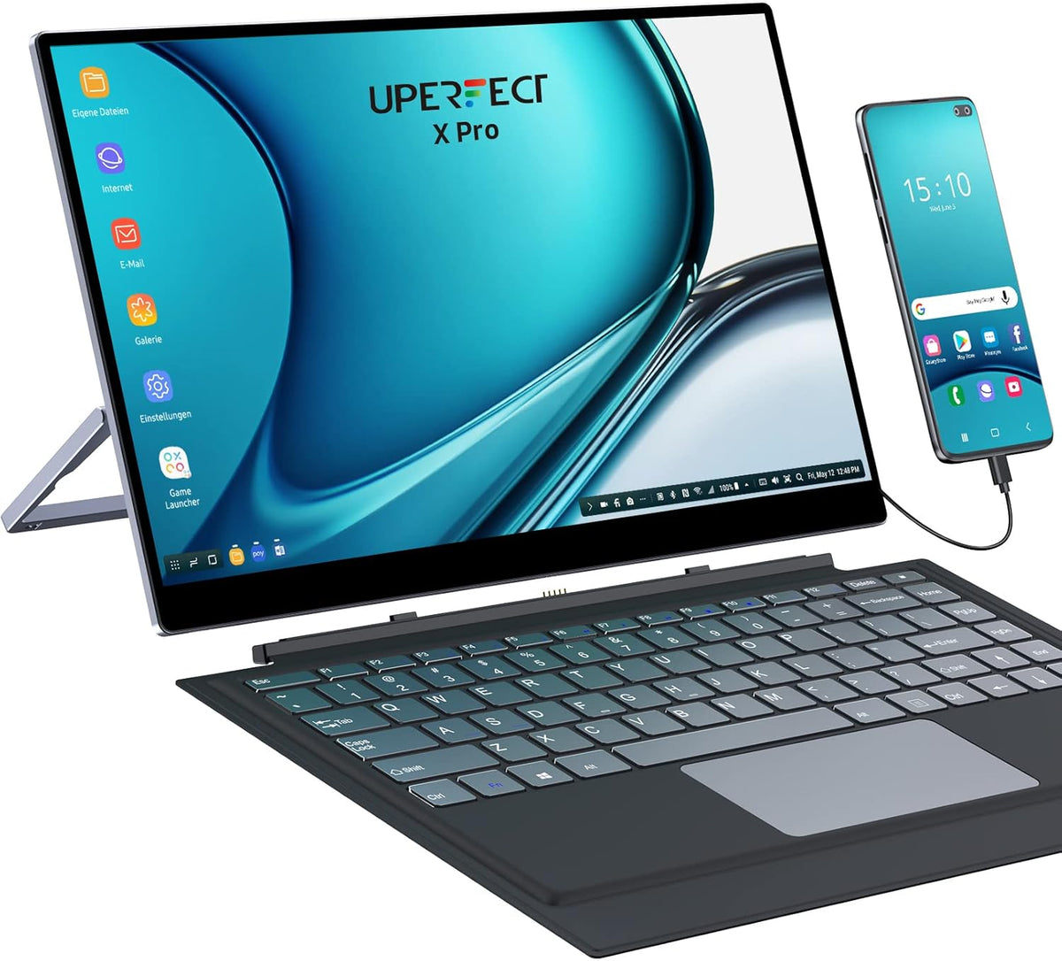 15.6'' Touchscreen Monitor with Detachable Keyboard W426765