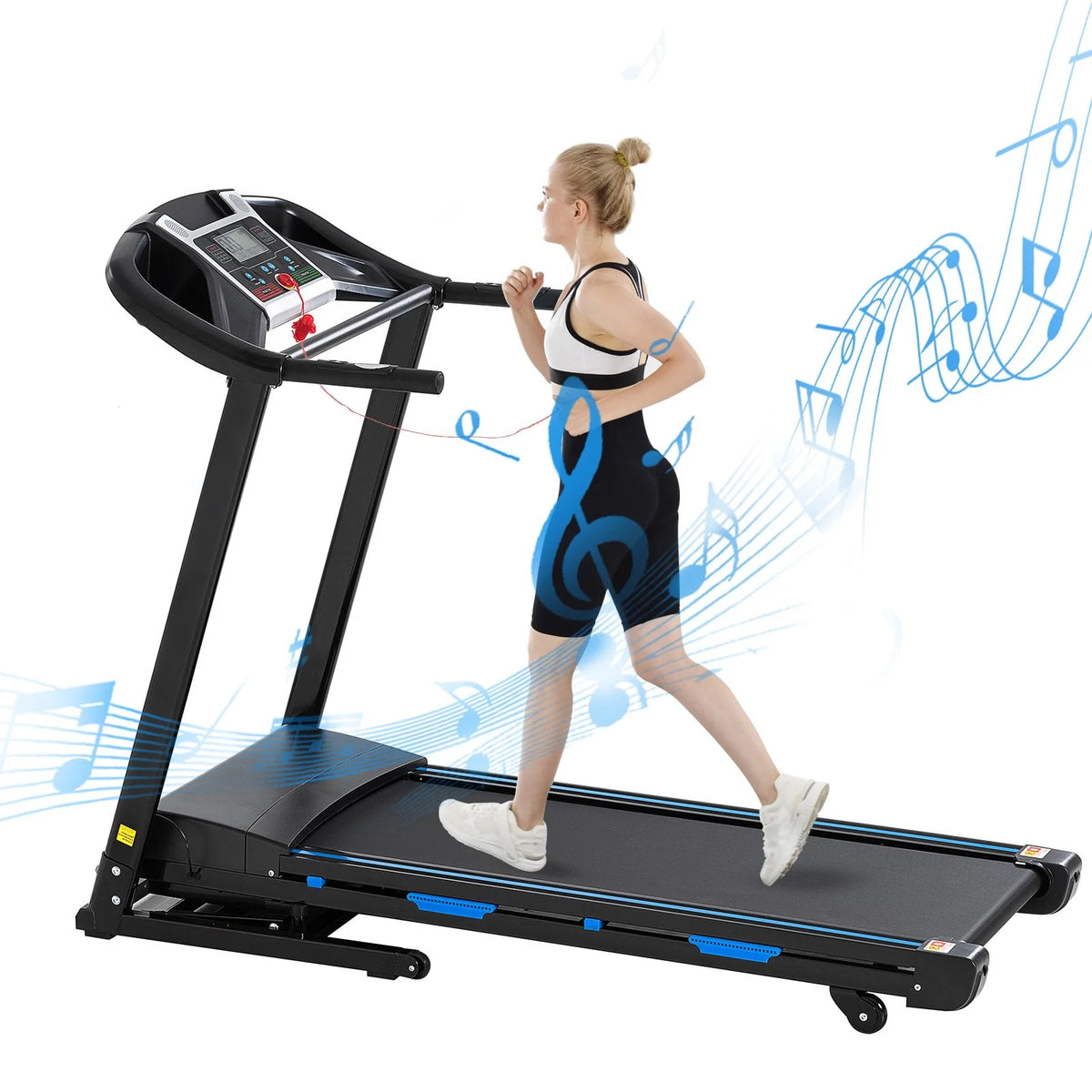 3.5HP Foldable Electric Treadmill with Incline D8553