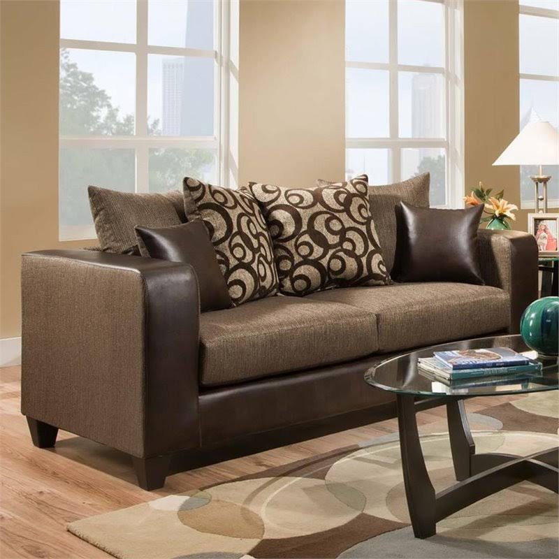 Espresso Chenille Sofa P2289