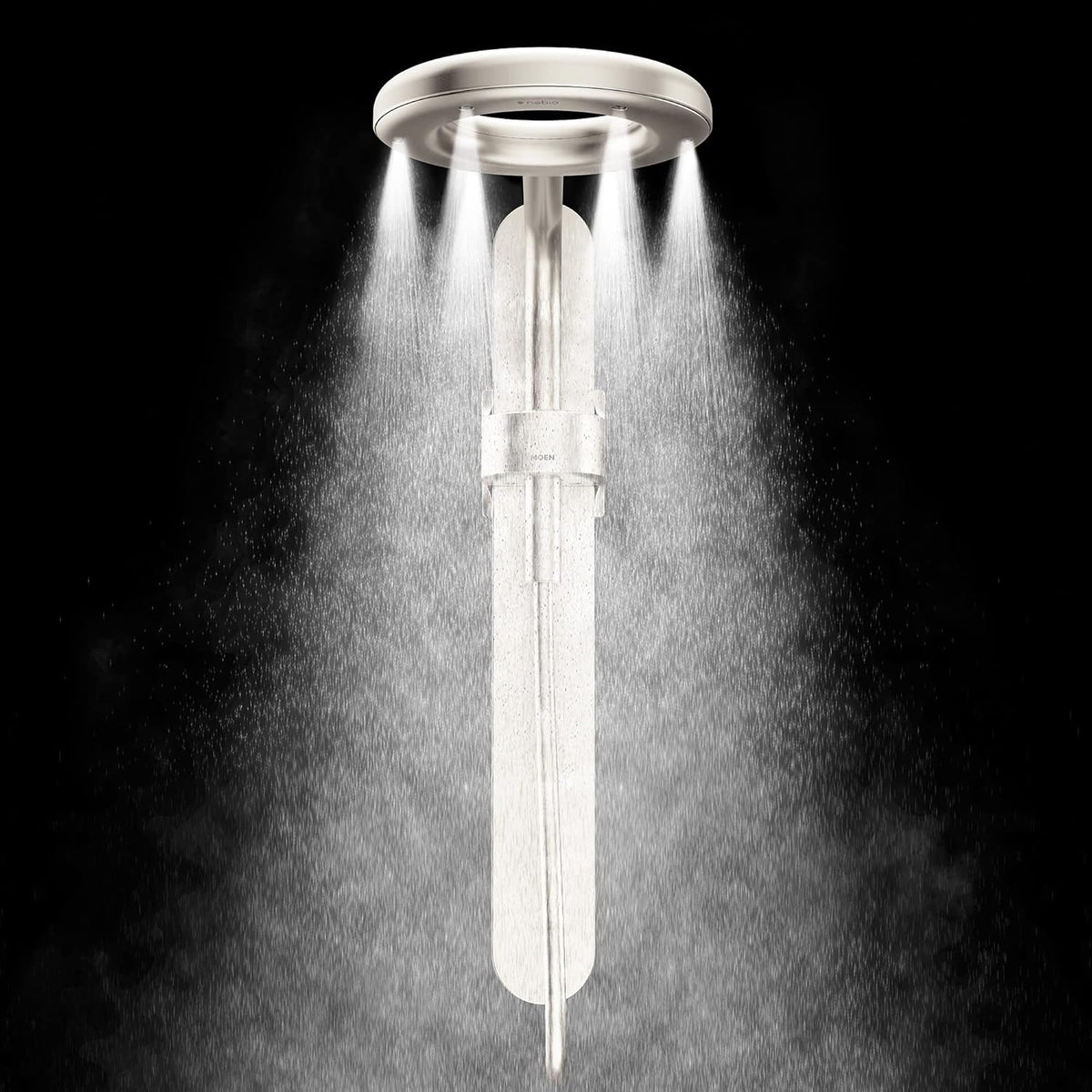 Chrome/White Rainshower Shower D699