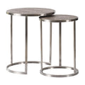 Round Nesting Tables with Rod Legs Set of 2 O69670