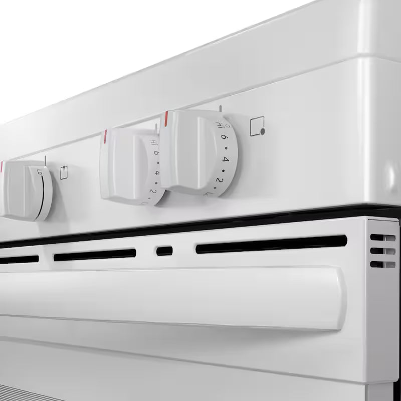 White 5 Element Freestanding Electric Range M221