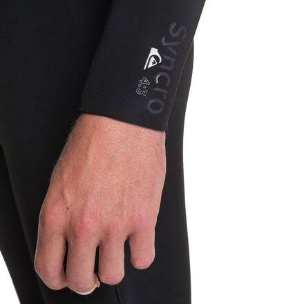 Black/Silver 4/3 Back Zip Wetsuit J609