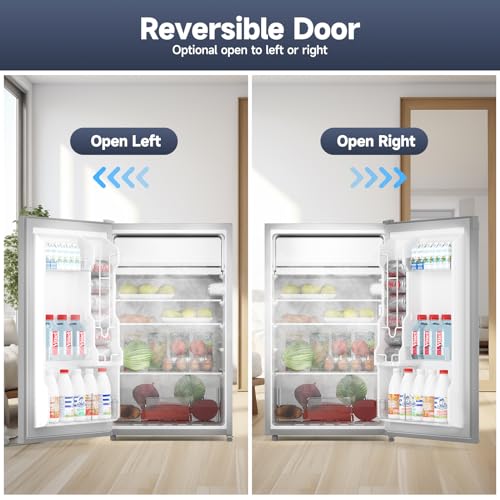 4.3 Cu.Ft Mini Fridge with Freezer, Single Door, Black Q57173