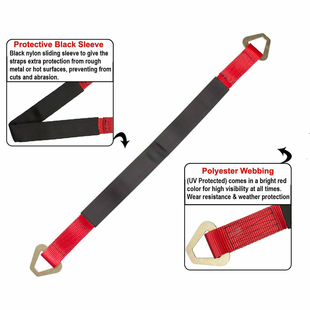 4 Pack 36" Heavy Duty Trailer Axle Straps O658