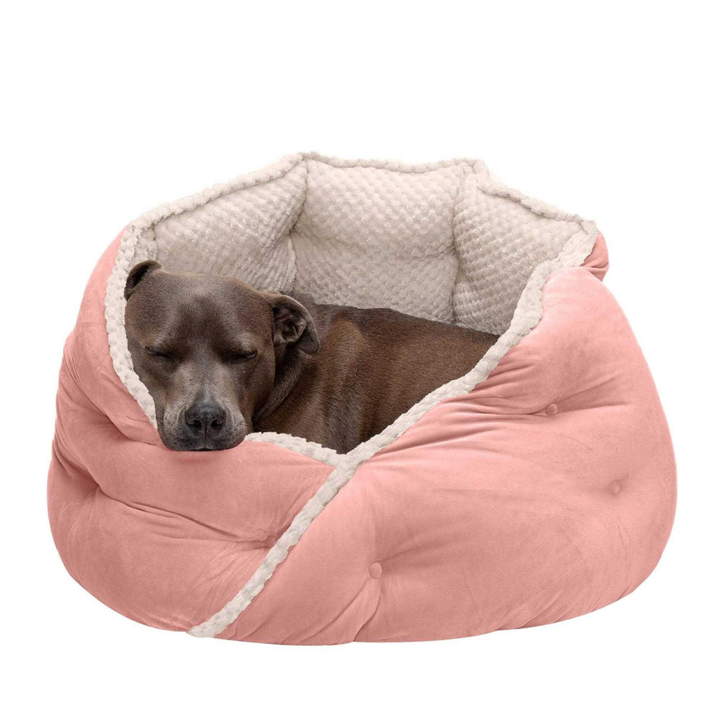 Minky Faux Fur Velvet Calming Hug Bed U8566