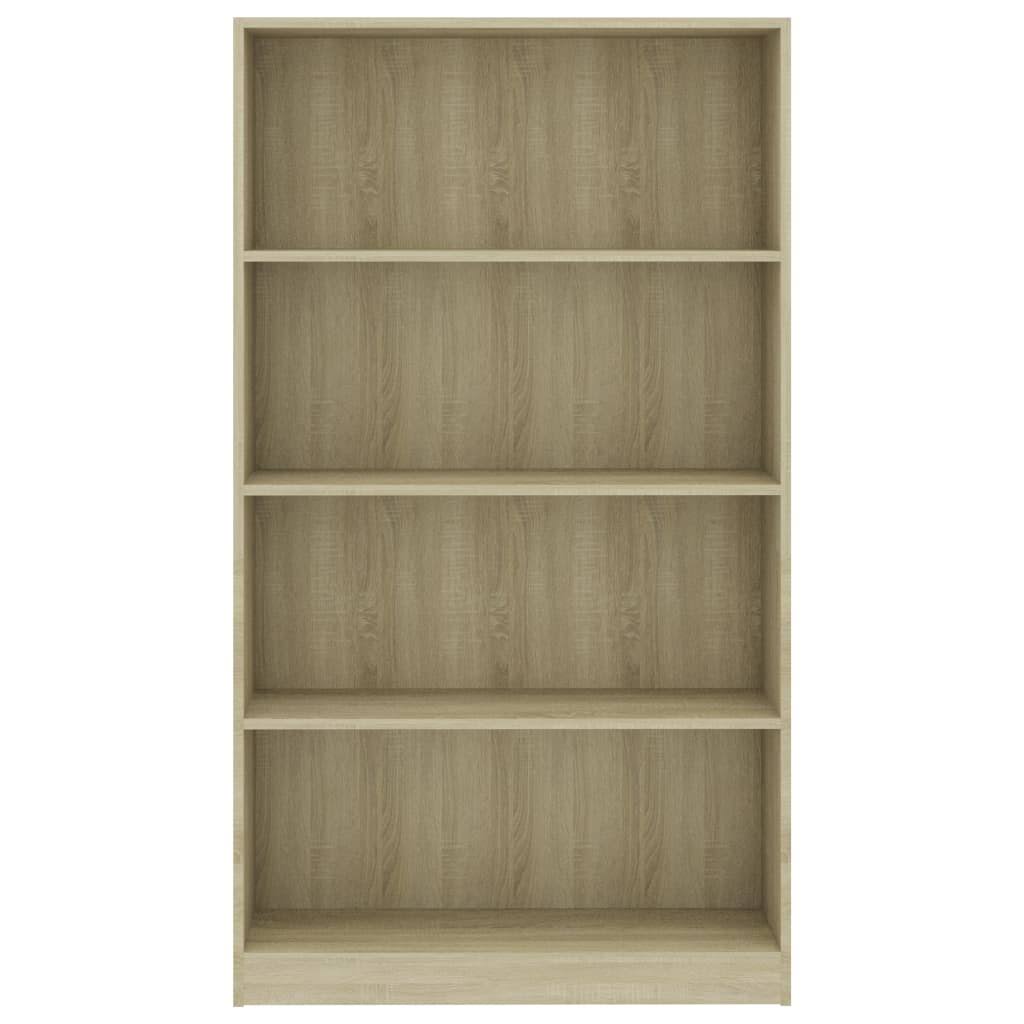 4-Tier Sonoma Oak Chipboard Book Cabinet J6611