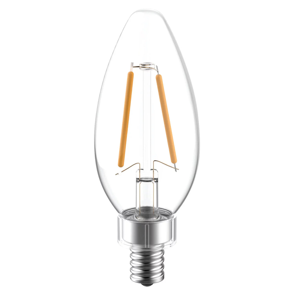 LED Decorative Light Bulbs 40 watts Eqv Candelabra Base 2pk M988646