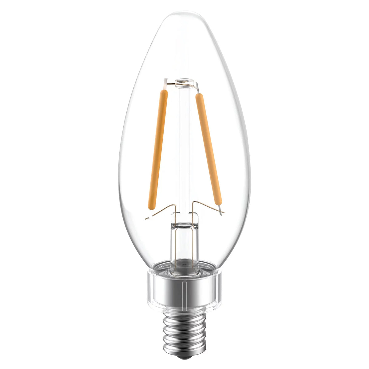 LED Decorative Light Bulbs 40 watts Eqv Candelabra Base 2pk M988646