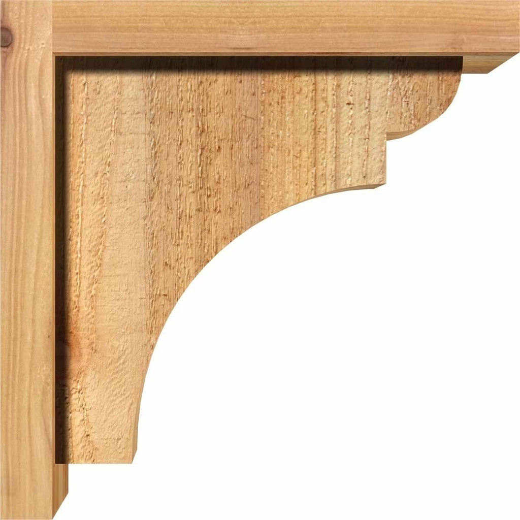 Rough Sawn Corbel with Backplate, Western Red Cedar R61670