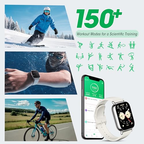 Smart Watch with 2" LCD Display, 140 Sports Modes, 5ATM Waterproof N530812