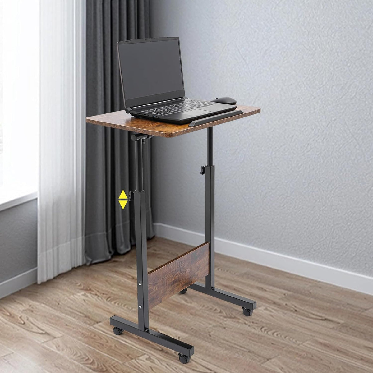 24 x 16 inch Adjustable Height Rolling Desk E322