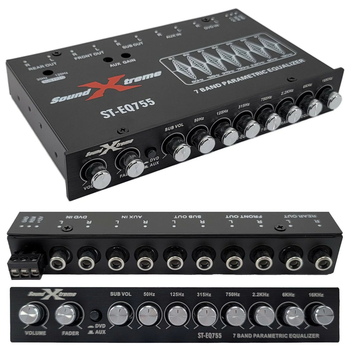 1/2 Din 7 Band Car Audio Equalizer C7717