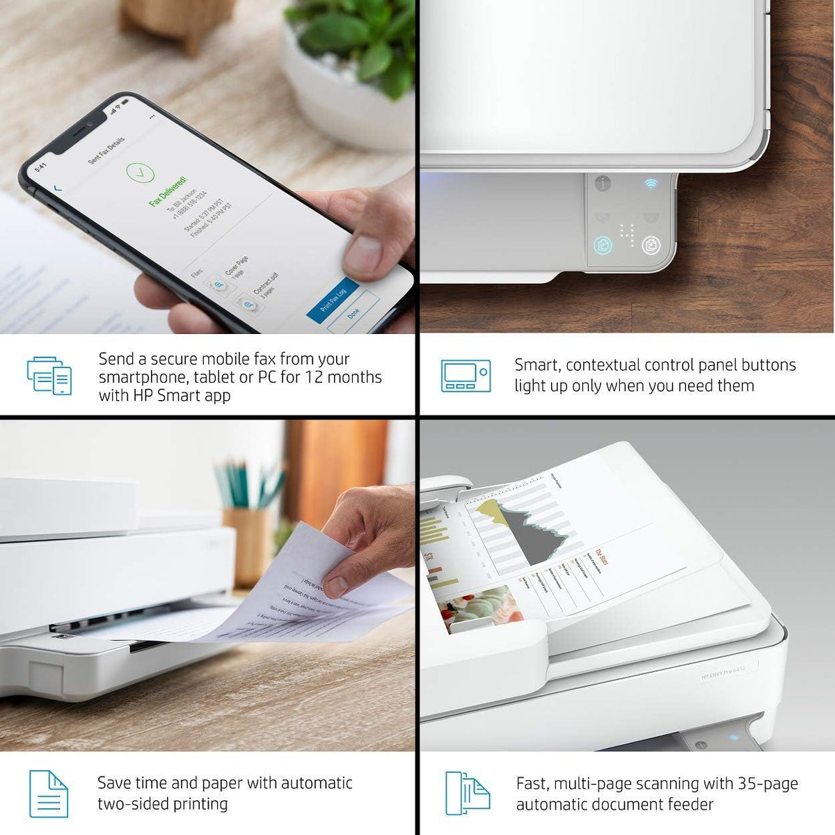 Wireless Inkjet Color Printer with Auto Document Feeder N490