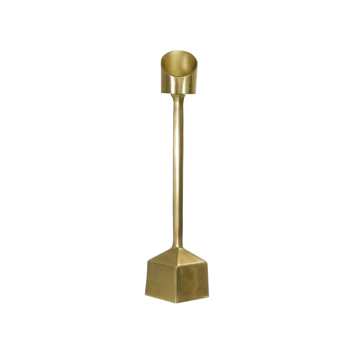 26 in. Aluminum Pillar Candle Holder Gold U446