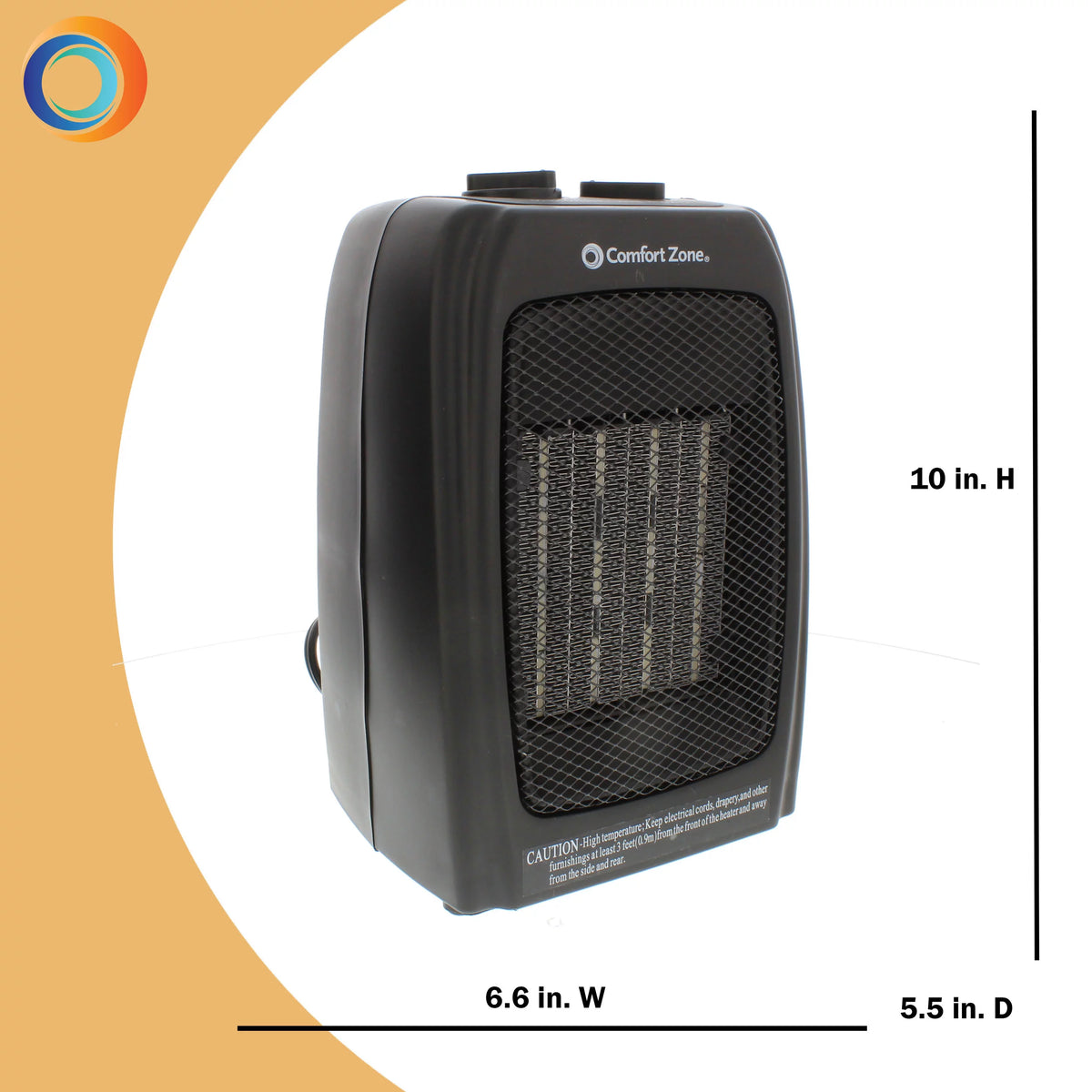 Black Ceramic Electric Portable Heater G8495