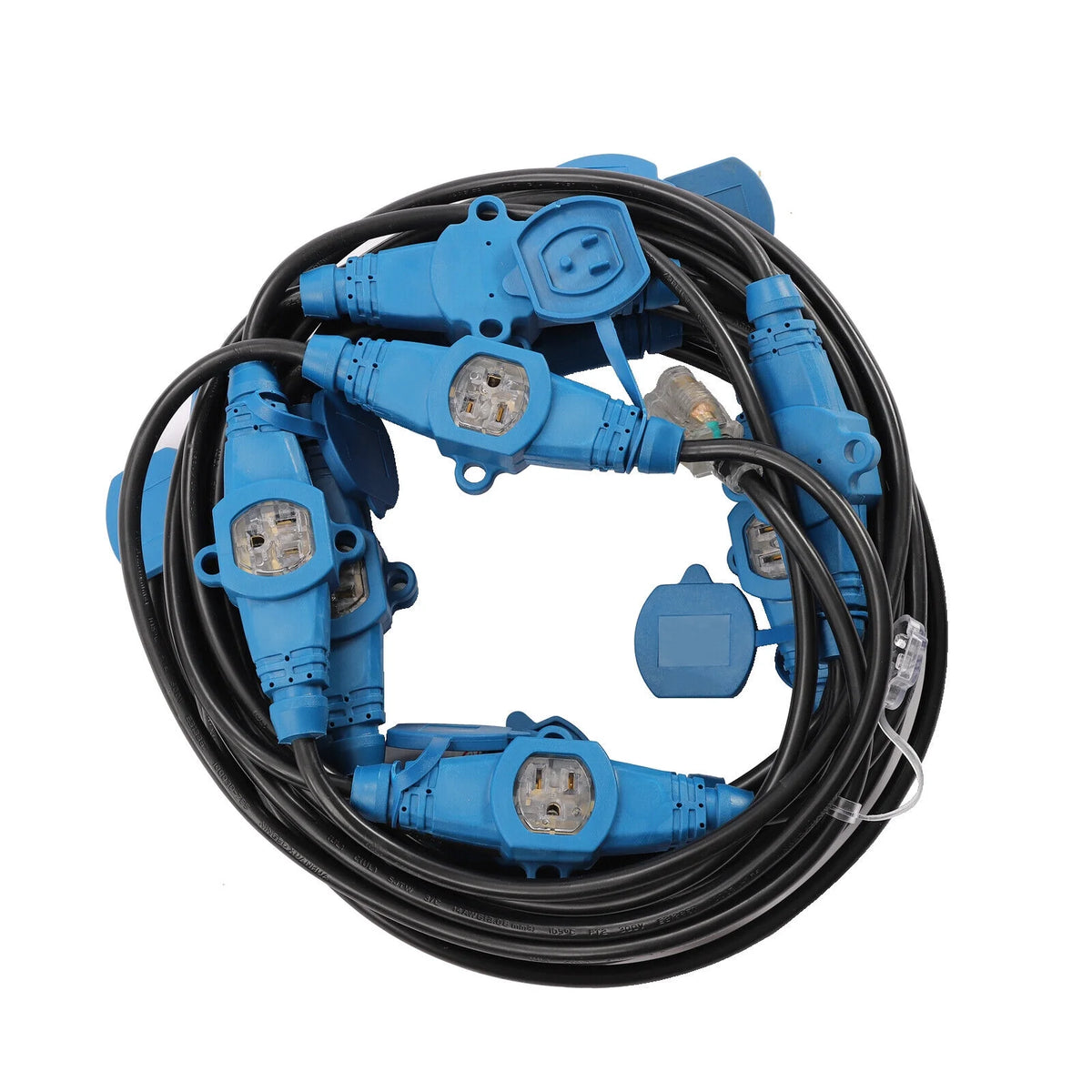 50FT Extension Power Cord 11 Outlets Heavy Duty T714427