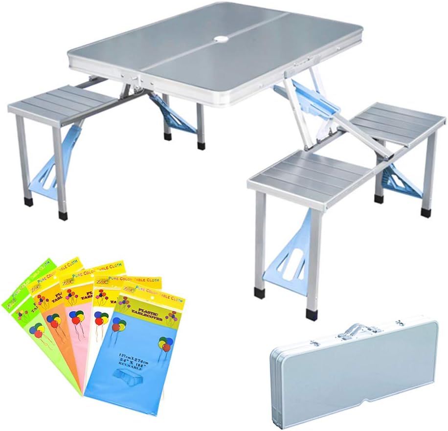 Aluminum Alloy Folding Picnic Table with 4 Seats O926