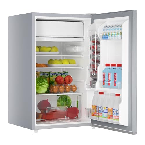 4.3 Cu.Ft Mini Fridge with Freezer, Single Door, Black Q57173