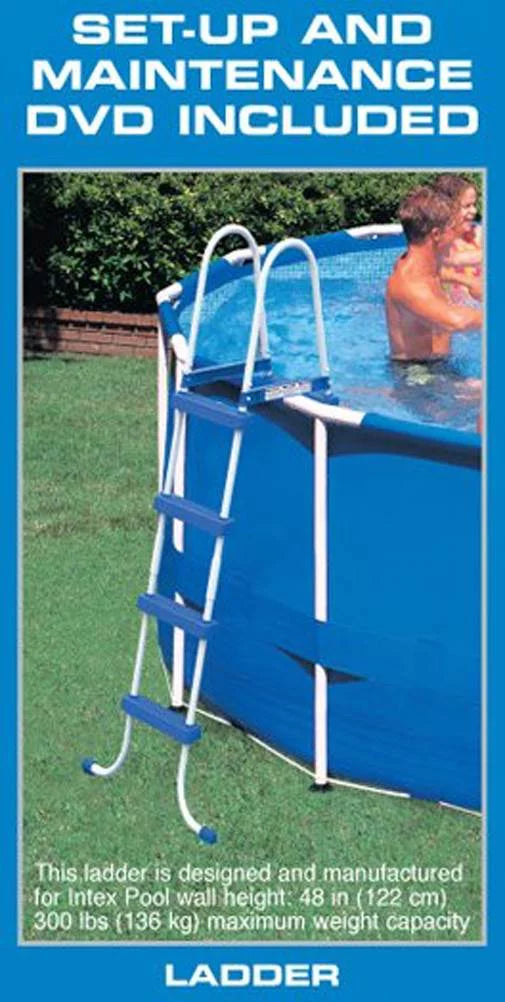 18ft x 48in Round Metal Frame Above Ground Swimming Pool Set H907