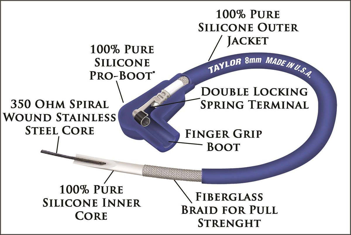 8mm Ignition Wire E9026
