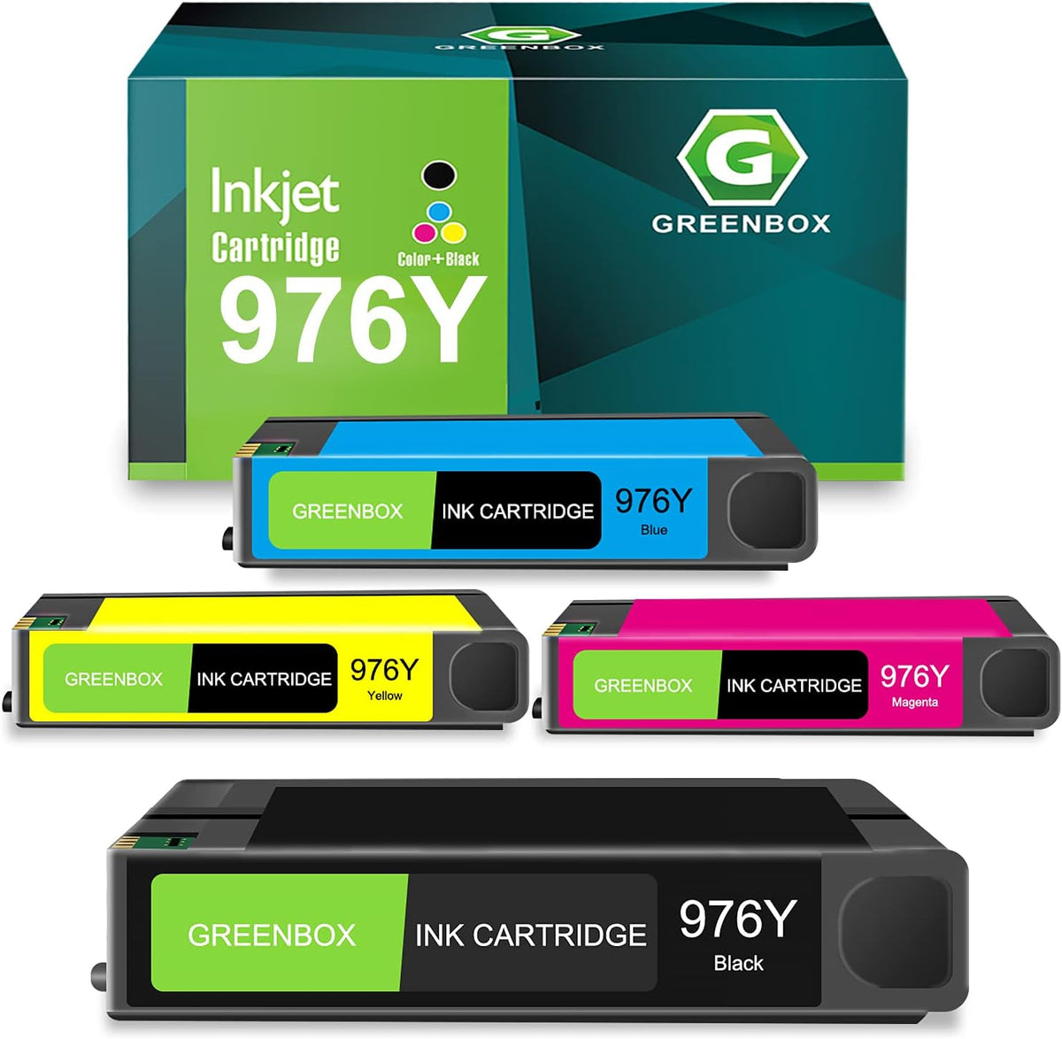 Remanufactured Ink Cartridge Replacement 1 Black 1 Cyan 1 Magenta 1 Yellow Y69626