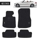 Compatible with Car Floor Mat Carpet for BMW 4 Series (2014-2020) F33, Convertible, All Weather Heavy Duty Floor Mat Set Waterproof Stain-Resistant (Black) O636969