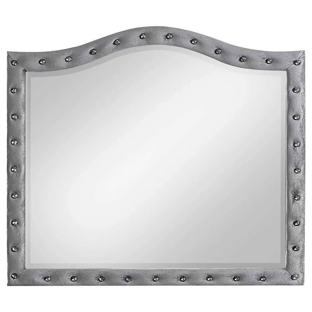 Grey Upholstered Tufted Bedroom Set I720