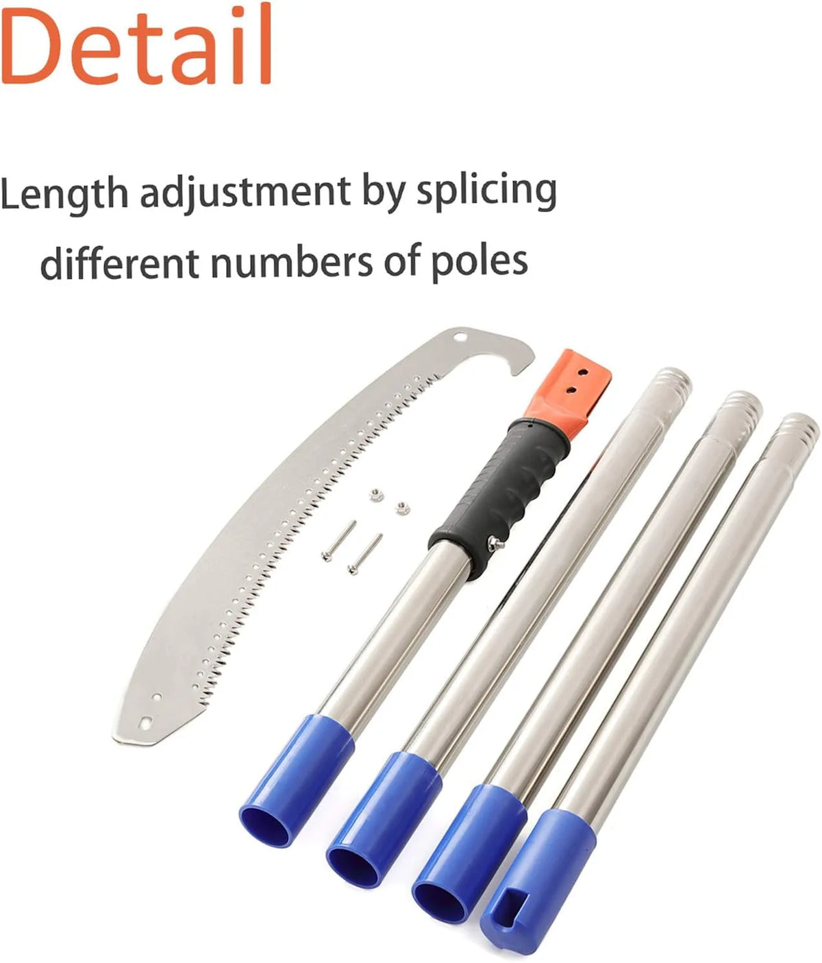 Extendable Manual Pole Saw with 10FT Stainless Steel Pole K9675