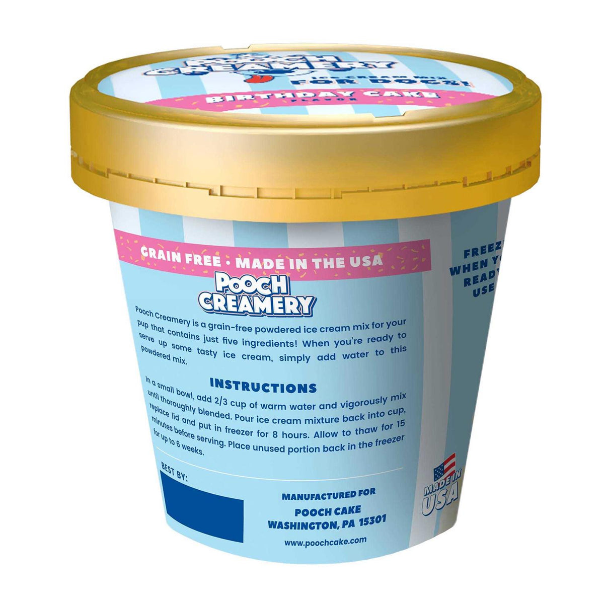 Birthday Cake Ice Cream Mix Dog Treat J8003