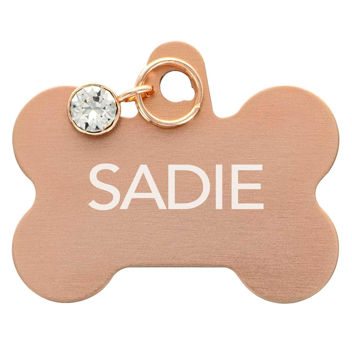 Rose Gold Bone Pet ID Tag G3079