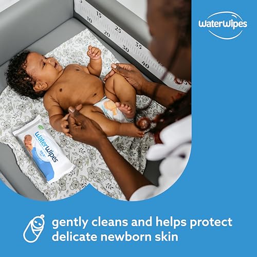 Plastic-Free Unscented Baby Wipes, 60 Count (Pack of 12) Q586