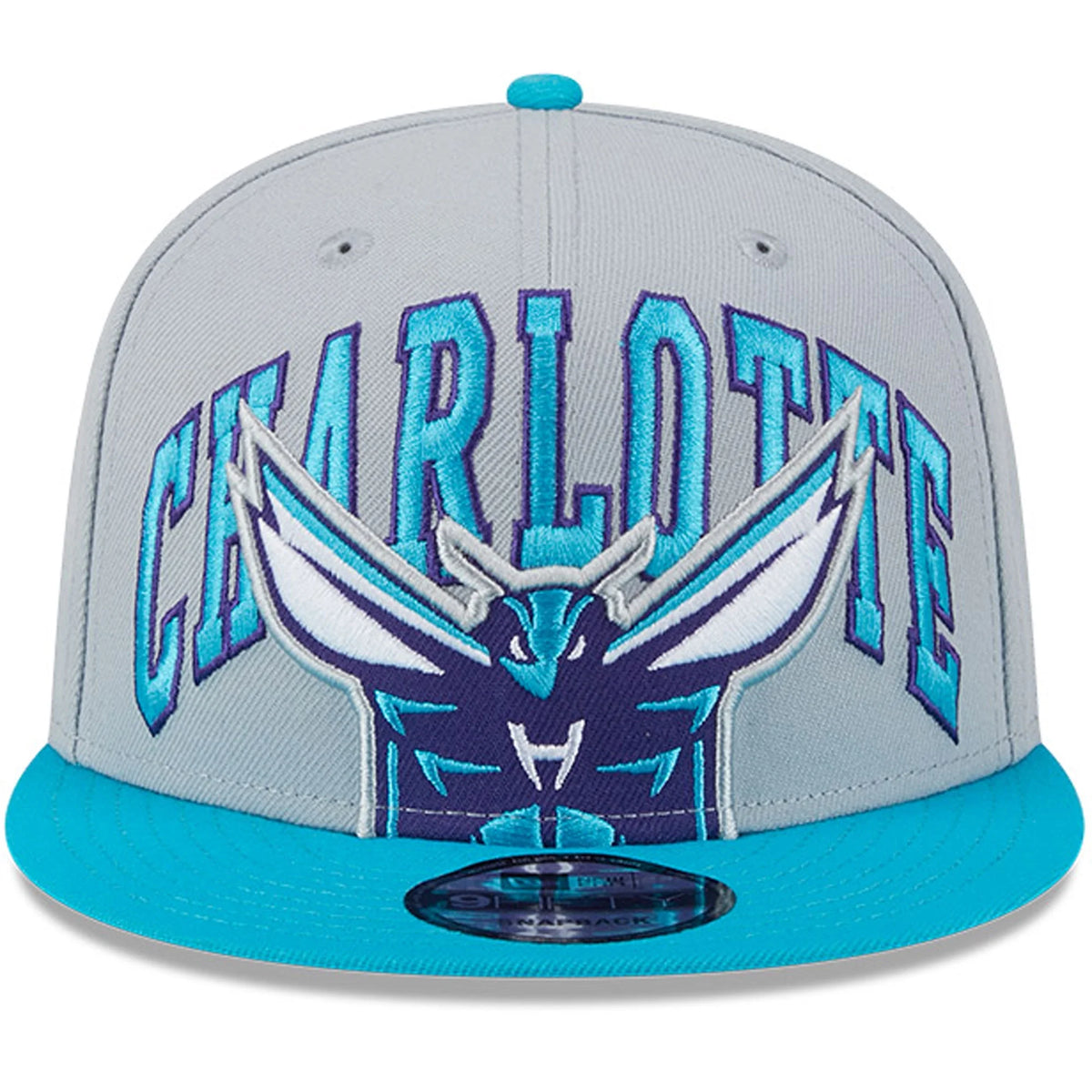 Men's Gray Teal Snapback Hat M670