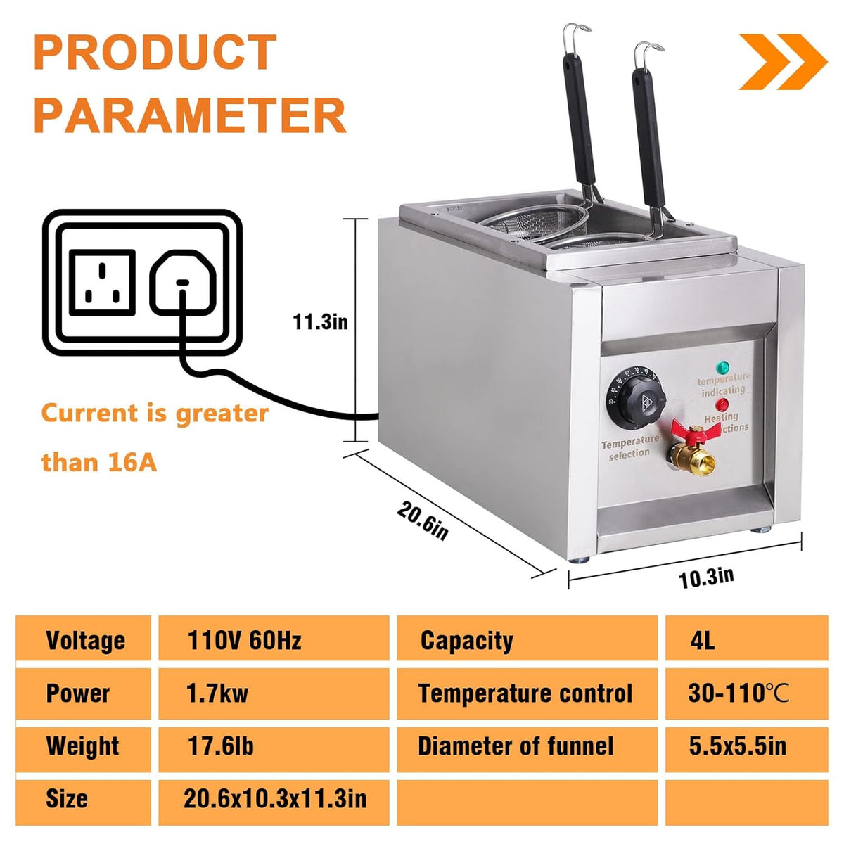 2 Holes 1500W Commercial Pasta Cooker H5918