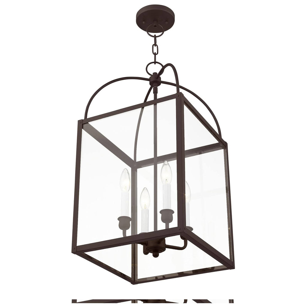 4 Light Black Chain Lantern J640868