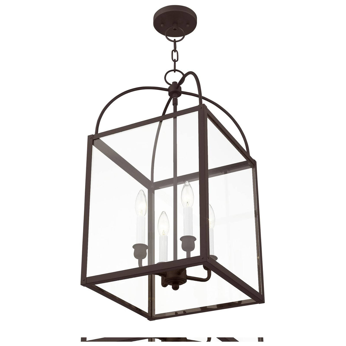 4 Light Black Chain Lantern J640868