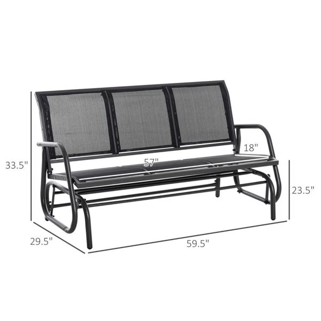 Outdoor Patio Gliding Chair for 3 Person J69290