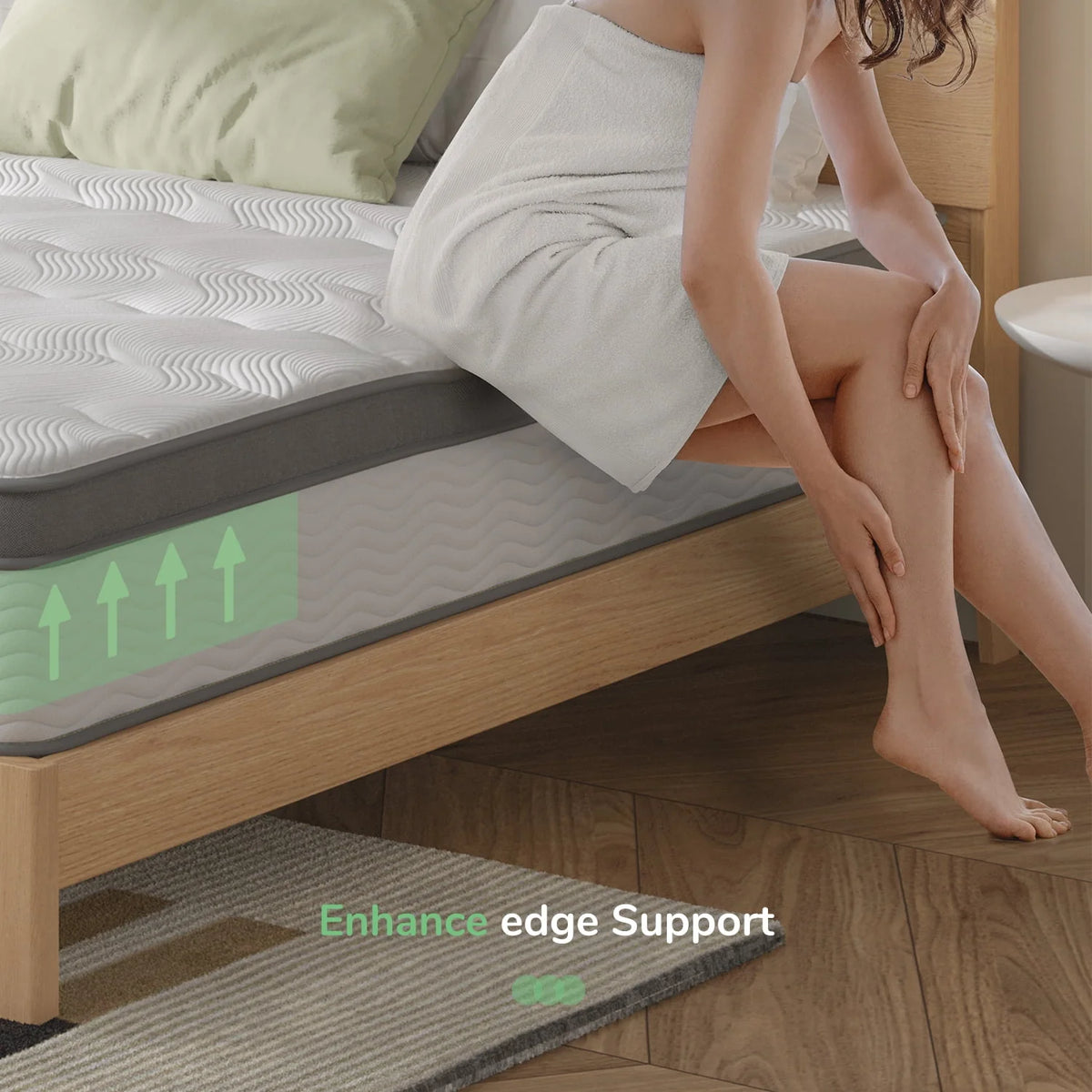 10 Memory Foam Pocket Spring Hybrid Mattress X726525