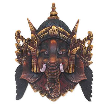 Wood Mask Wall Décor G833714