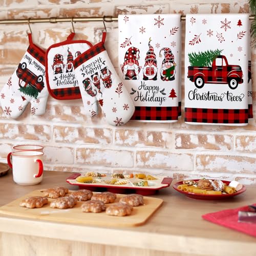 6 Pcs Christmas Kitchen Decor Set S634932