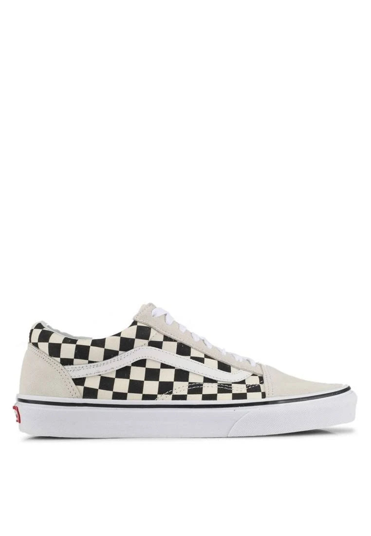 White/Black Checkerboard Shoes Y281562