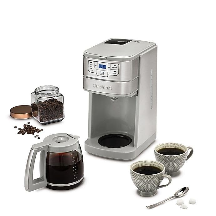 12-Cup Automatic Grind and Brew Coffeemaker, Black/Stainless Steel A50924