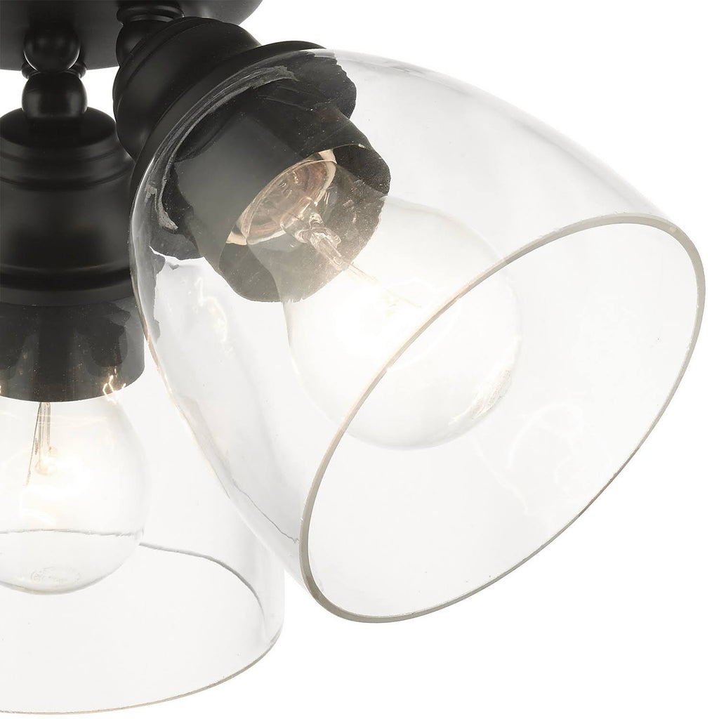 Black Flush Mount Light V663965