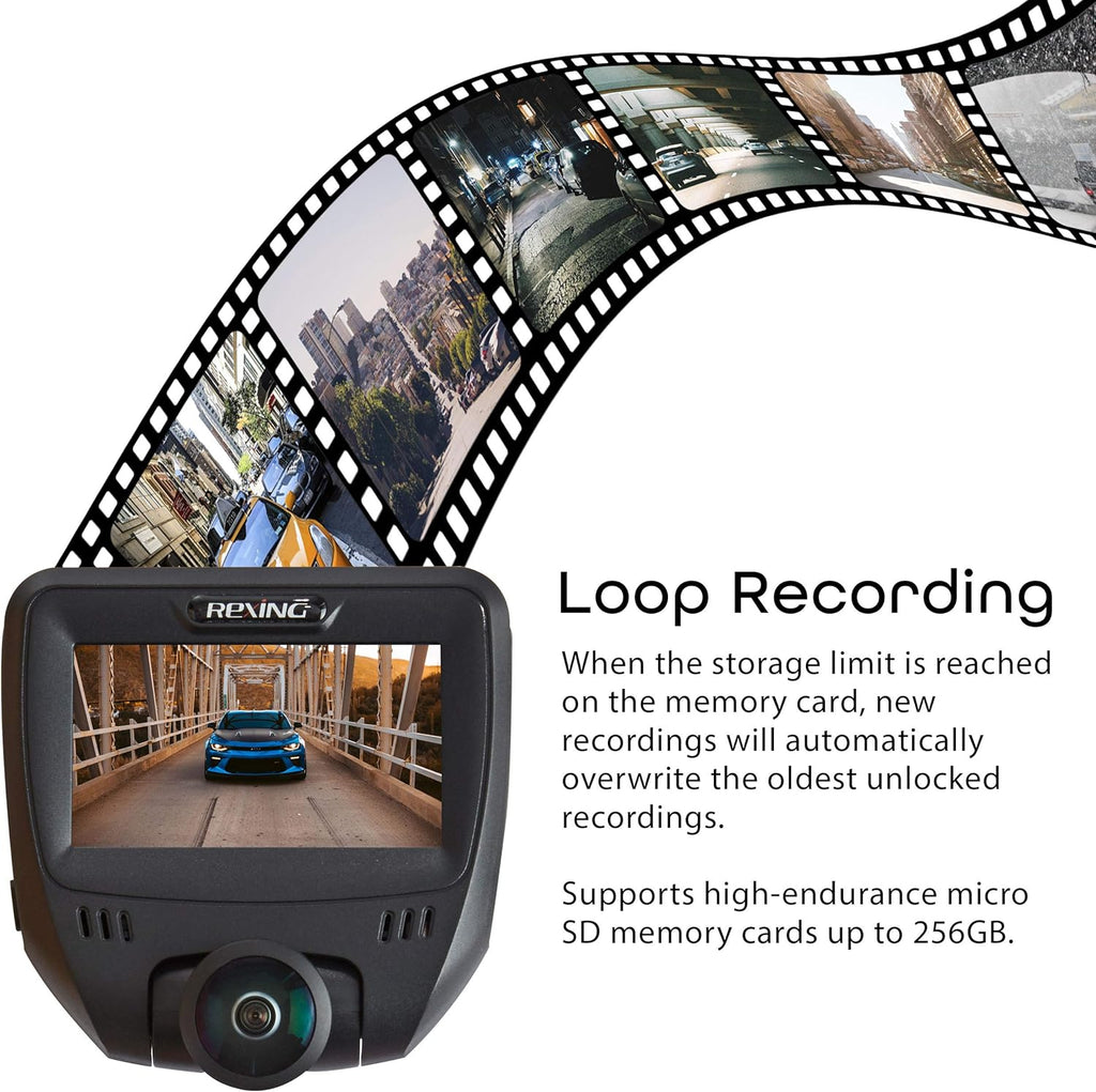 360 Degree Dual Channel Dash Cam with Rear Camera S11999