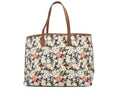 Printed Coated Canvas Tote Handbag U2675