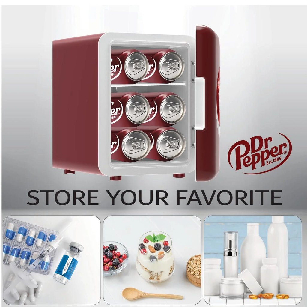 6 Can Mini Retro Beverage Can Refrigerator M709