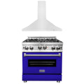 30 in. Gas Range and Range Hood Appliance Package X9875