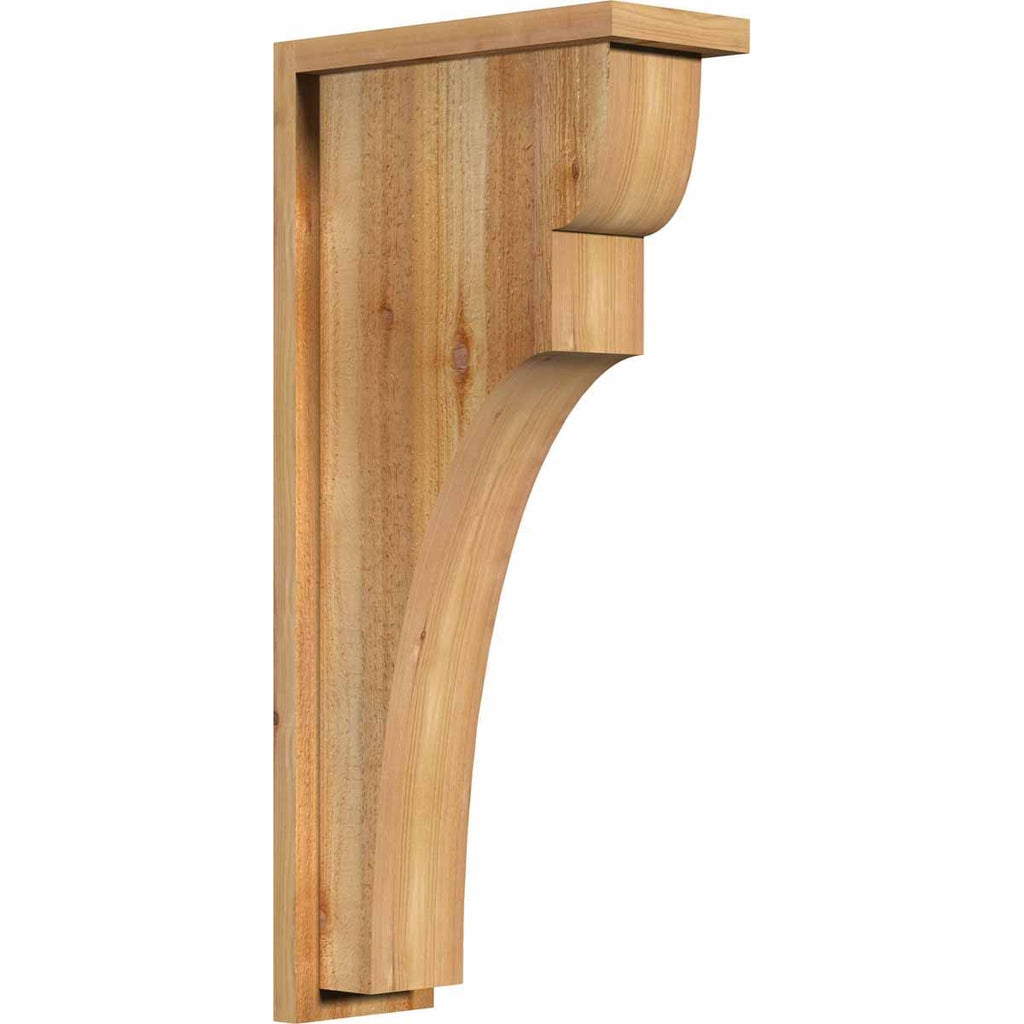 Rough Sawn Corbel with Backplate, Western Red Cedar R61670