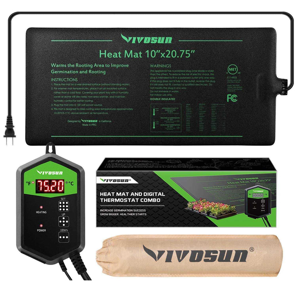 Seedling Heat Mat and Digital Thermostat Combo Set M46486